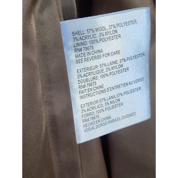 Michael Kors Women’s Camel Classic Wool Blend Minimalist Tailored Overcoat Med - Picture 16 of 16